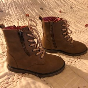 Cat & Jack Brown Toddler Girl Boots